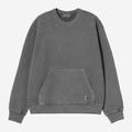 Carhartt Wip Torion Felpa Nera Lavaggio Grind