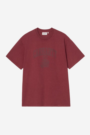 Carhartt Wip  Faded Pond Corps Tee Marsala Heavy Stone Wash
