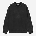 Carhartt Wip Faded Pond Corps Sweatshirt Black Heavy Stone Wash