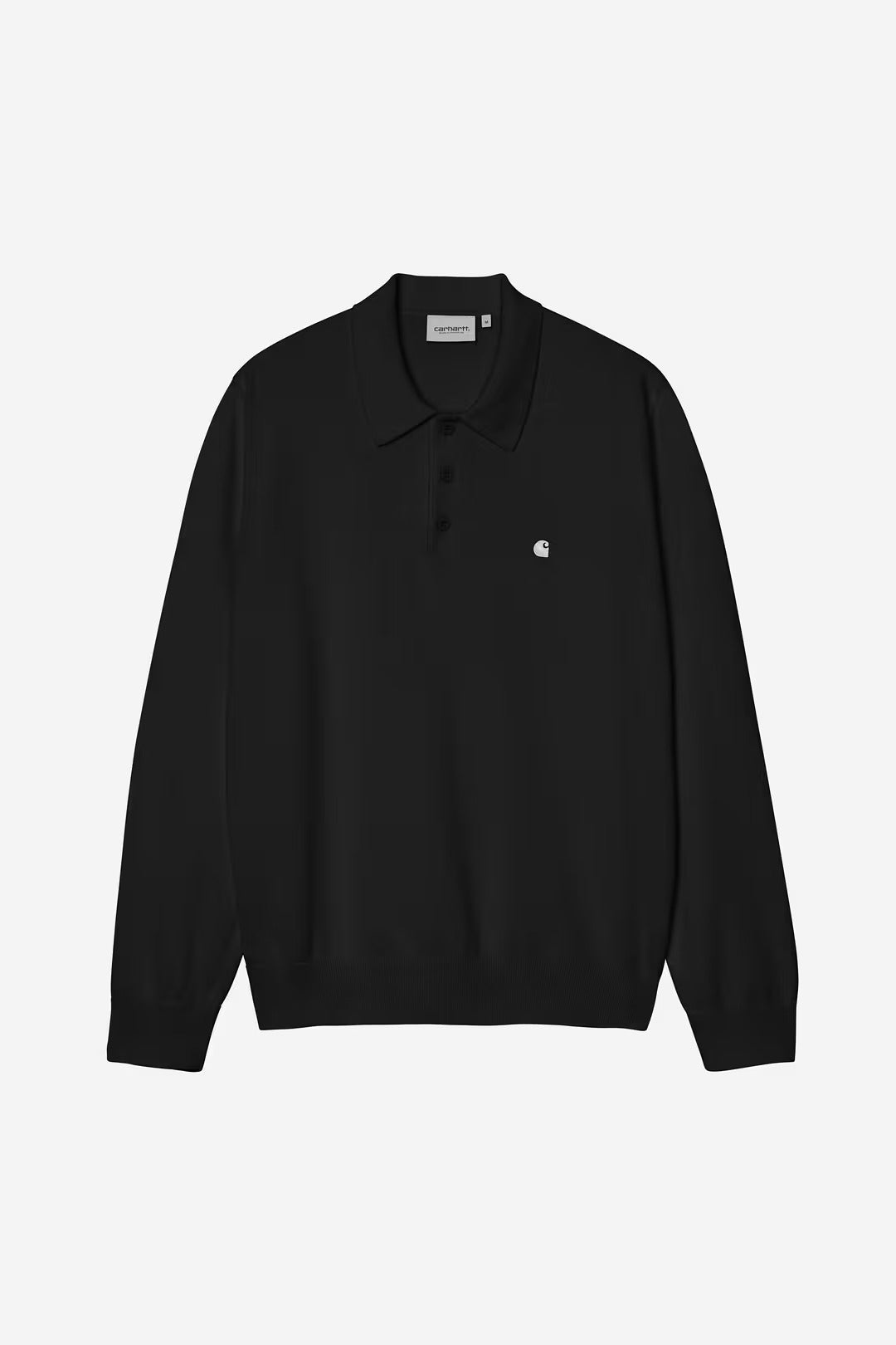 Carhartt Wip Ls Madison Polo Black