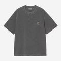 Carhartt Wip Nelson Waffle Tee Nero Tinto in Capo