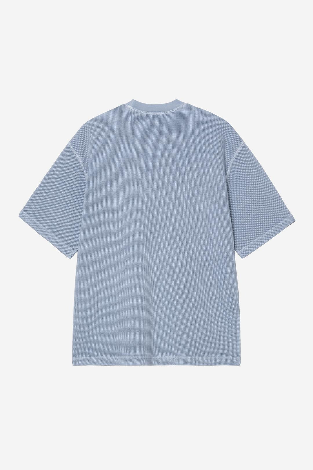 Carhartt Wip Nelson Waffle Tee Gentle Blue Garment Dyed