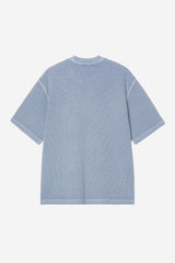 Carhartt Wip Nelson Waffle Tee Gentle Blue Garment Dyed
