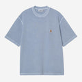 Carhartt Wip Nelson Waffle Tee Gentle Blue Garment Dyed