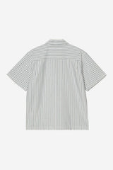Carhartt Wip Leavel Shirt Stripe Blue River Wax