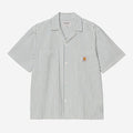 Carhartt Wip Leavel Shirt Stripe Blue River Wax