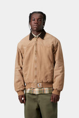 Carhartt Wip Og Santa Fe Jacket Hamilton Brown Grind Wash