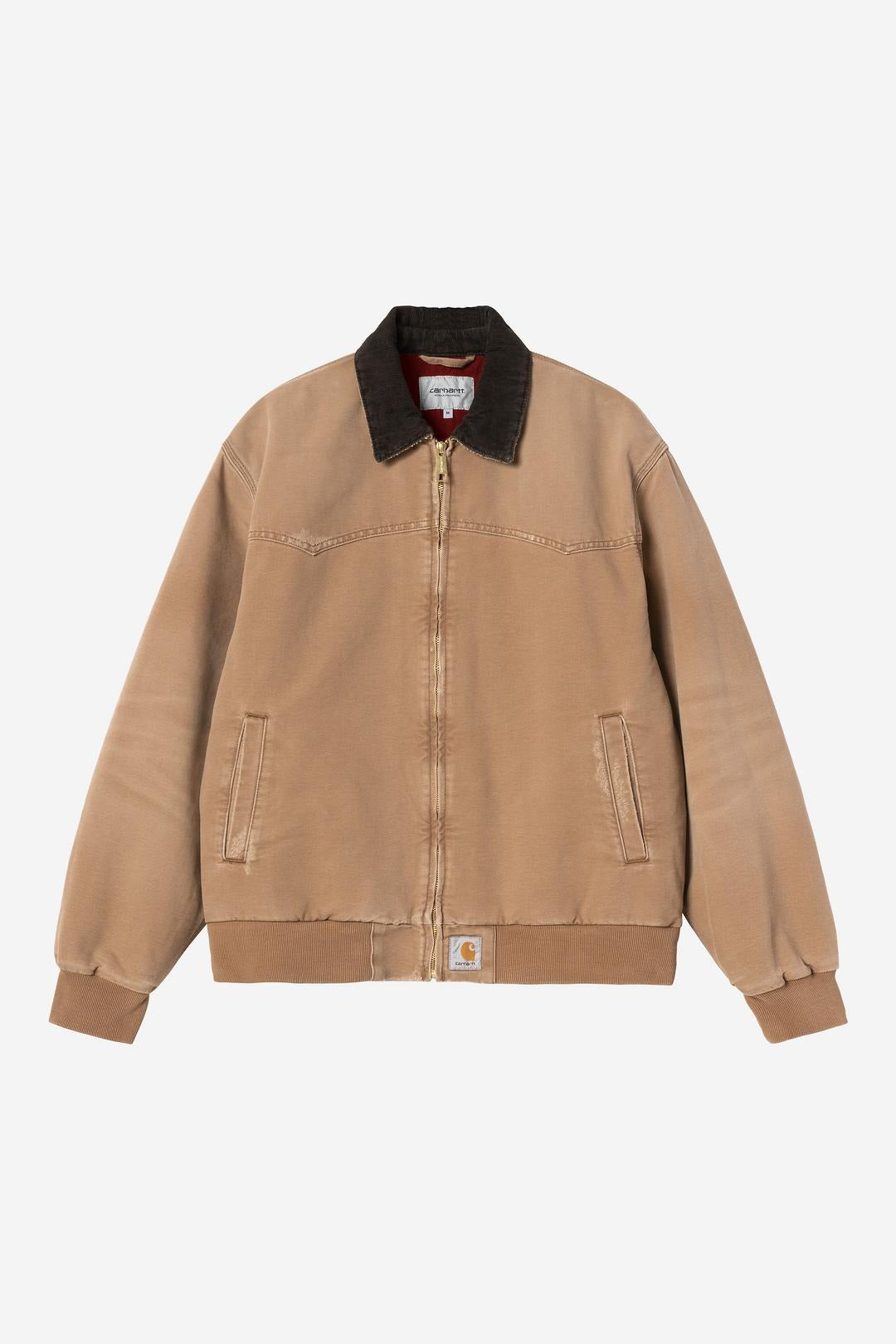 Carhartt Wip Og Santa Fe Jacket Hamilton Brown Grind Wash