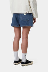 Carhartt Wip Donna W Lova Short Blu Lavaggio con Pietra