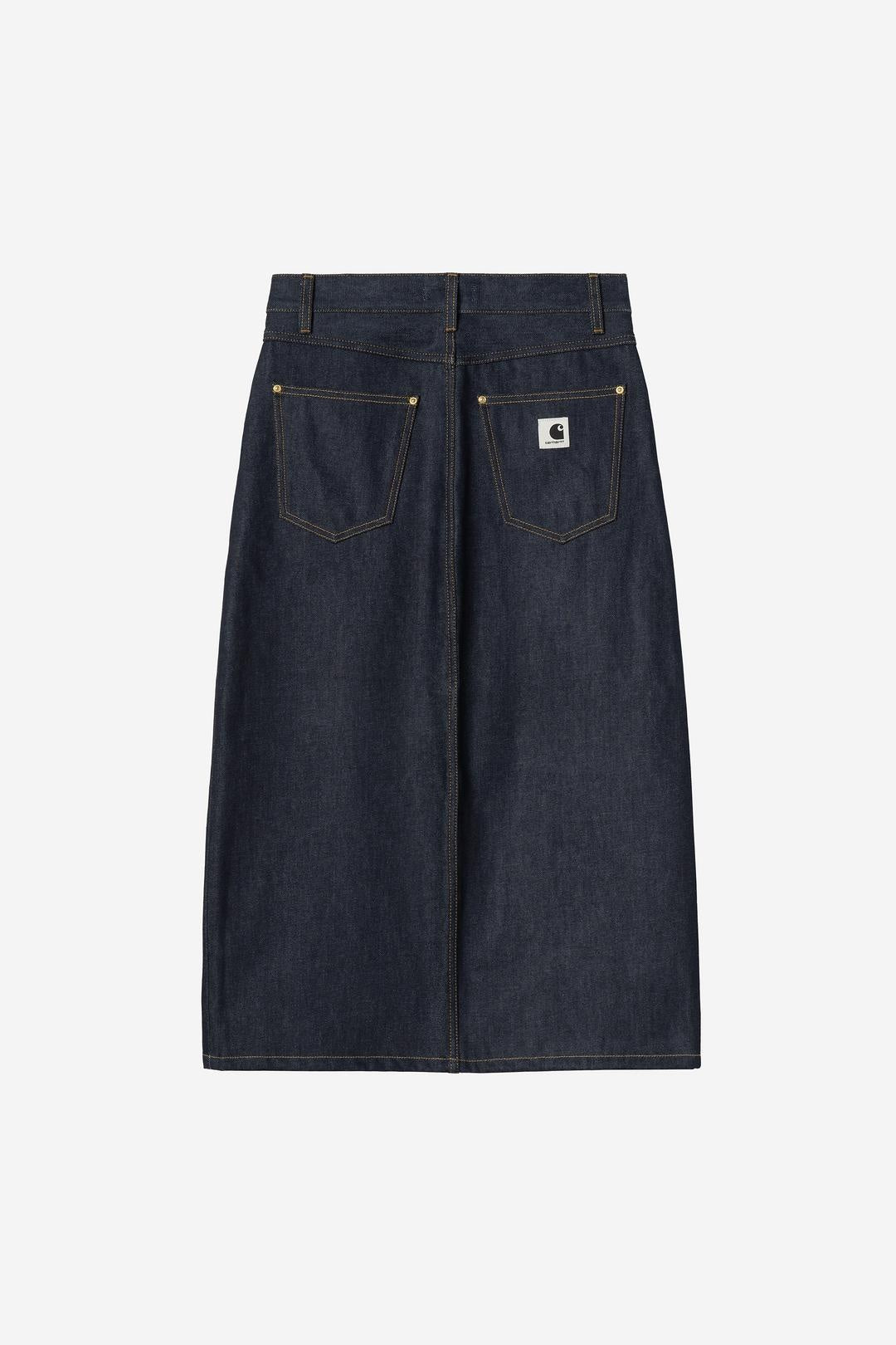 Carhartt Wip Donna W Brandon Skirt Blue Rigid