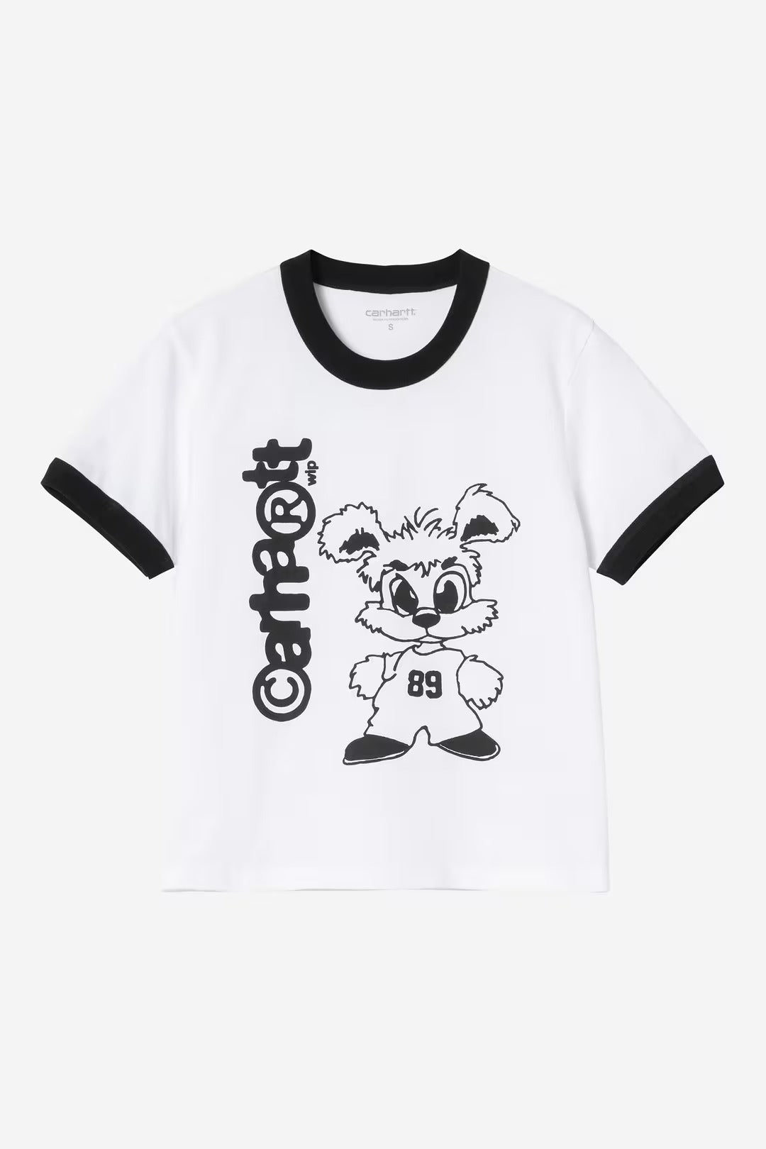 Carhartt Wip Donna W Ip Ringer Tee White Black