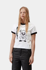 Carhartt Wip Donna W Ip Ringer Tee White Black