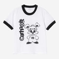 Carhartt Wip Donna W Ip Ringer Tee Bianco Nero
