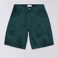 Edwin Worker Pantaloncini Blu Smeraldo Tinto in Capo