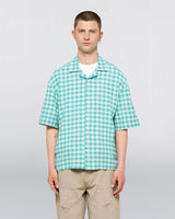 Edwin Saga Shirt Teal Garment Washed