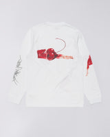 Edwin Cherry Devil Tee Ls White Garment Washed