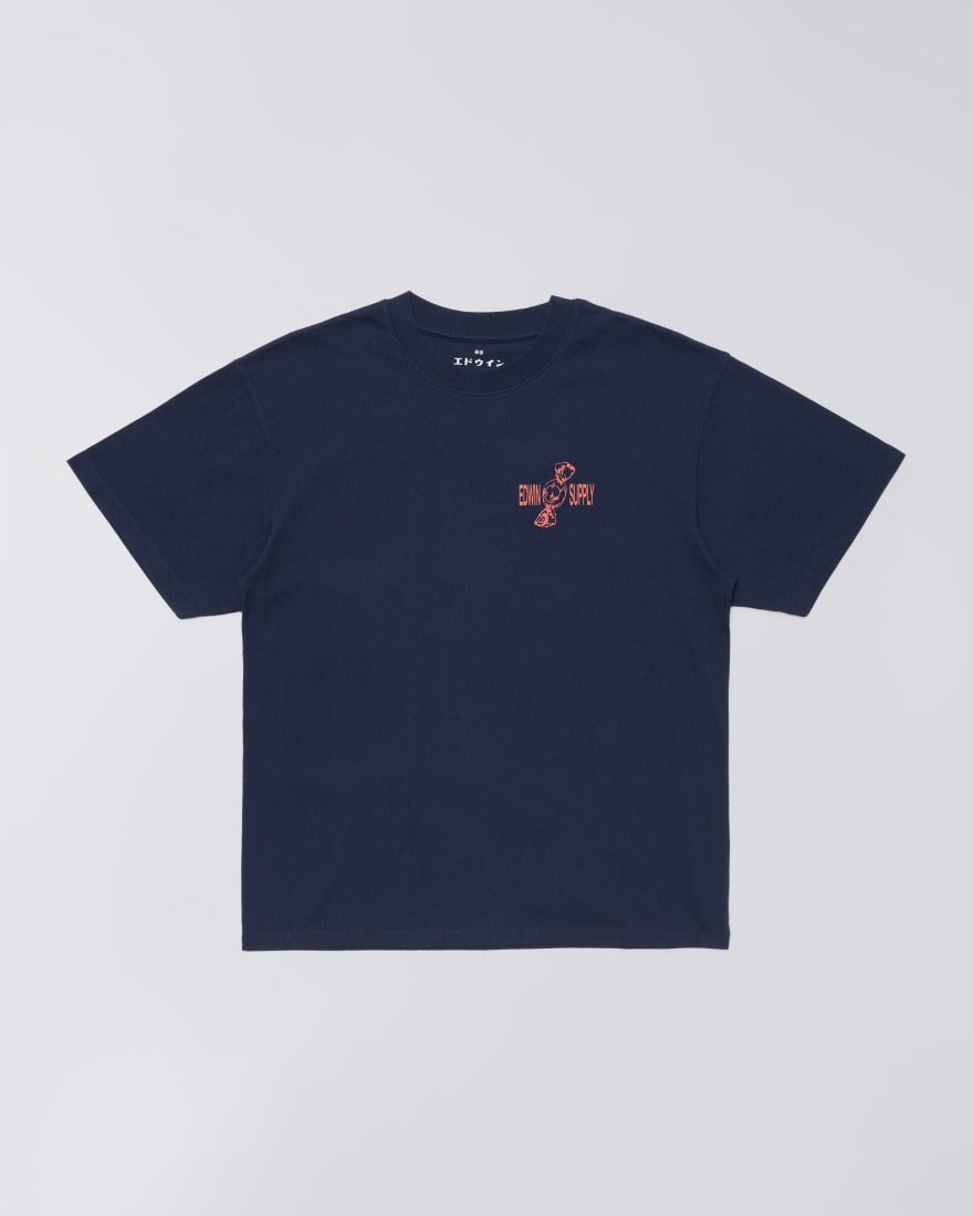Edwin Sorry Tokyo Tee Maritime Blue