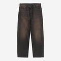 Carhartt Wip Aaron Pant Black Tobacco Used Wash