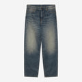Carhartt Wip Aaron Pant Blue Mid Worn Used