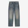 Carhartt Wip Pantaloni Aaron Blu Usato Lavato