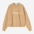 Carhartt Wip Donna W Painter Sweatshirt Dusty H Brown Destroy Wash Splatter