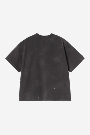 Carhartt Wip Donna W Painter Tee Black Destroy Wash Splatter