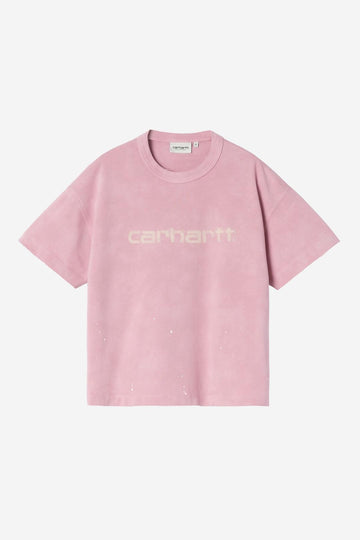 Carhartt Wip Donna W Painter Tee Hortensia Destroy Wash Splatter