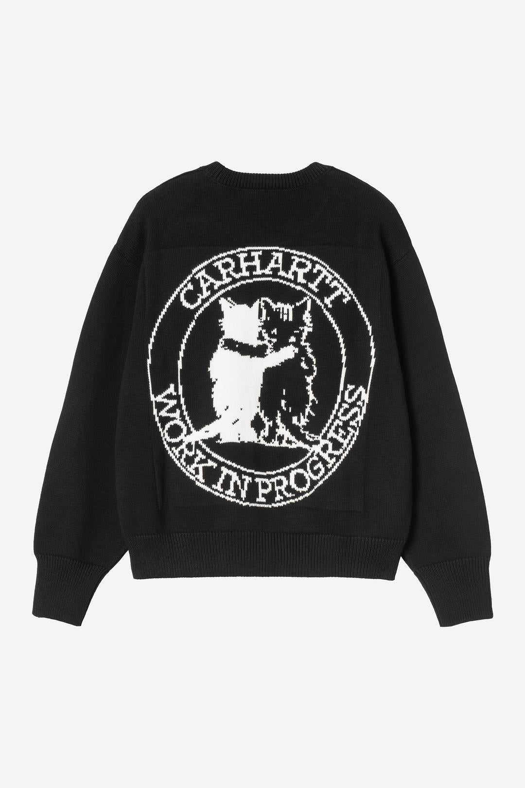 Carhartt Wip Donna W Hugging Cats Sweater Black
