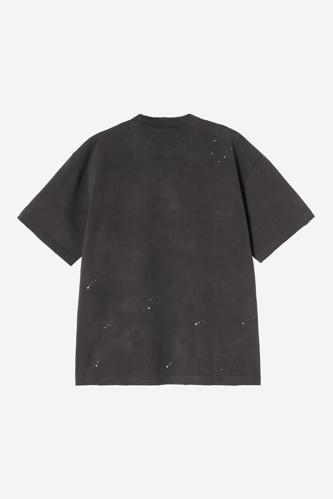 Carhartt Wip  Painter Tee Black Destroy Wash Splatter