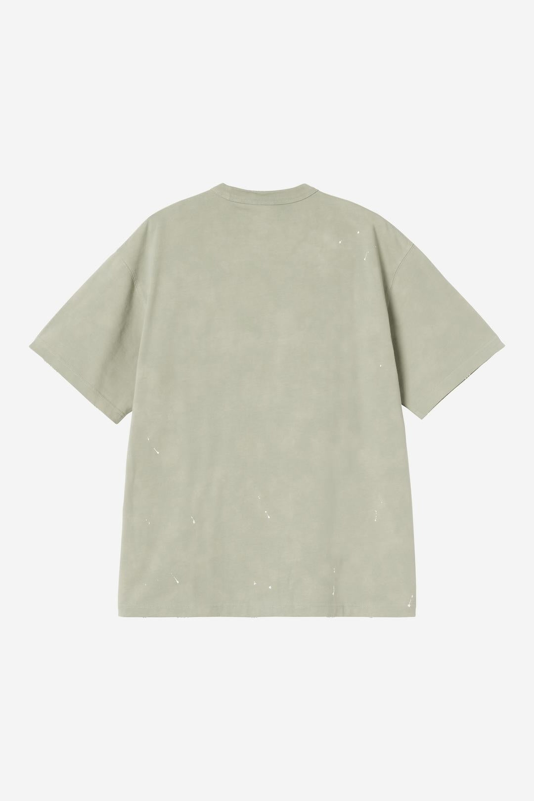 Carhartt Wip  Painter Tee Shady Green Destroy Wash Splatter