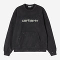 Carhartt Wip Painter Sweatshirt Black Destroy Wash Splatter