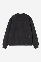 Carhartt Wip Painter Felpa Black Destroy Wash Splatter