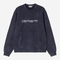 Carhartt Wip Painter Sweatshirt Dark Navy Destroy Wash Splatter
