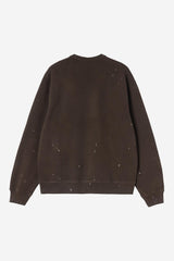 Carhartt Wip Painter Sweatshirt Tobacco Destroy Wash Splatter