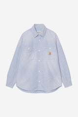 Carhartt Wip Ls Painter Shirt Blue Worn Used Splatter