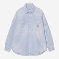 Carhartt Wip Ls Painter Shirt Blue Worn Used Splatter
