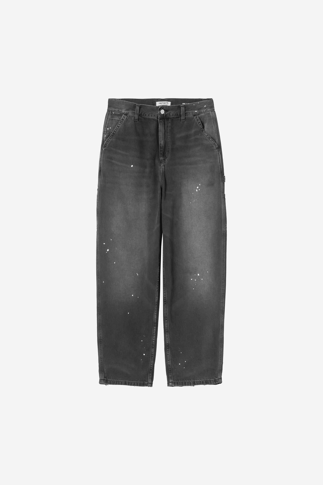 Carhartt Wip Donna W Og Single Knee Pant Black Destroy Wash Splatter