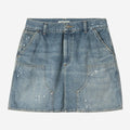 Carhartt Wip Donna Gonna Maeve Double Knee Blu Destroy Wash Splatter