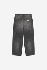 Carhartt Wip Og Single Knee Pant Black Destroy Wash Splatter