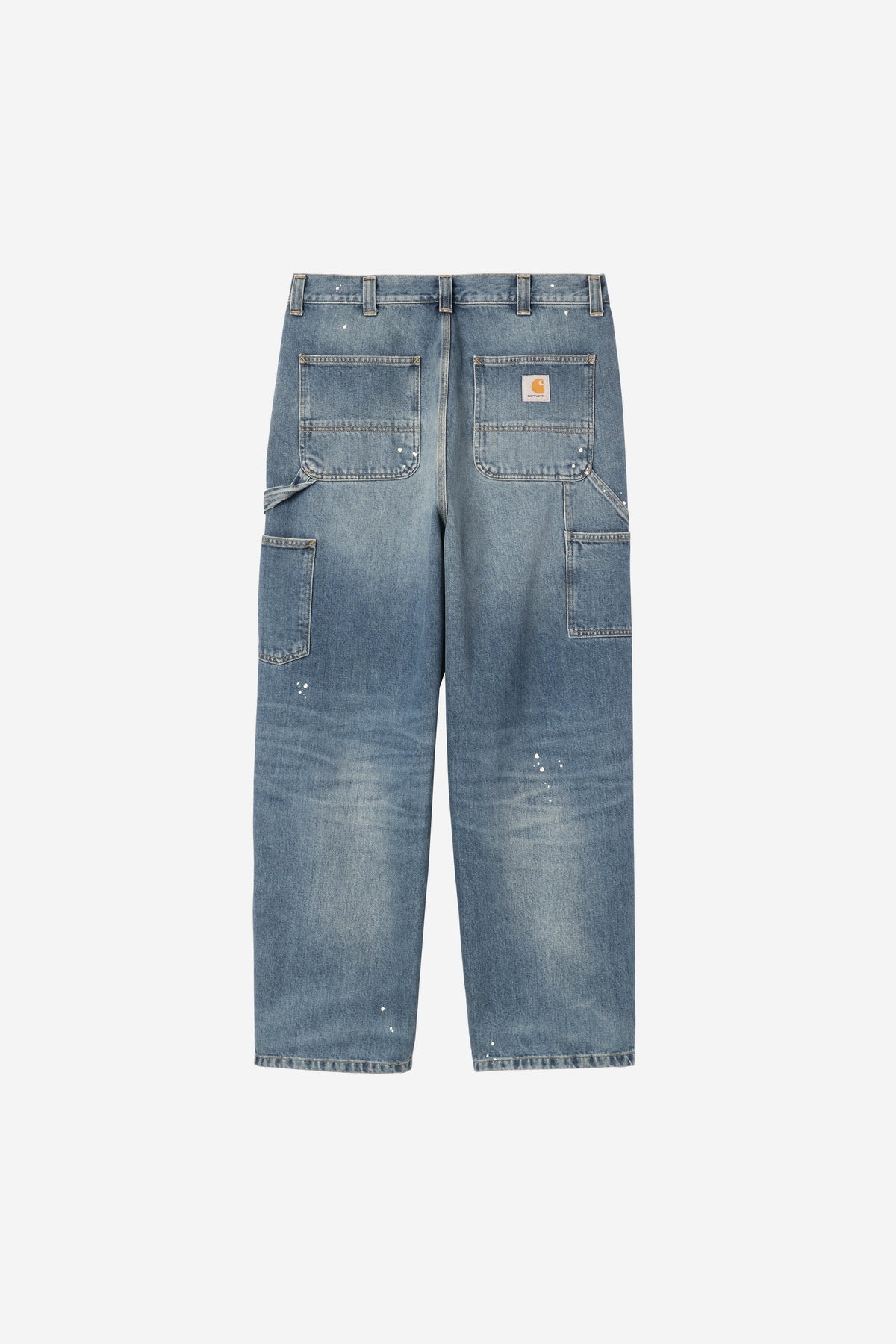 Carhartt Wip Og Single Knee Blue Destroy Wash Splatter