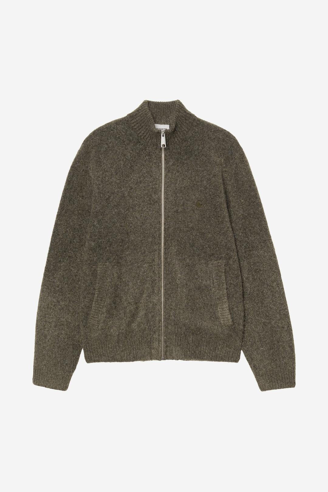 Carhartt Wip Curtis Sweater Jacket Tangled Shungite