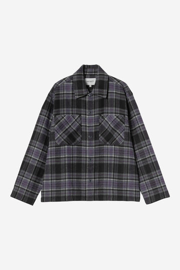 Carhartt Wip Ls Parson Shirt Parson Check Shady Purple