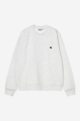 Carhartt Wip Mack Sweatshirt Ash Heather Black