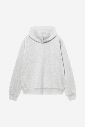 Carhartt Wip Hooded Mack Sweat Jacket Ash Heather Black