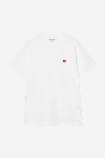 Carhartt Wip Small Heart Tee White Red
