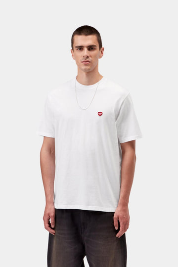 Carhartt Wip Small Heart Tee White Red