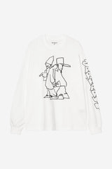 Carhartt Wip Ls Blinkerfluid Tee White