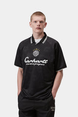 Carhartt Wip T-shirt Terrace Football Heart Train Jacquard Nera