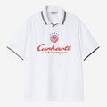 Carhartt Wip Terrace Football Tee Heart Train Jacquard White