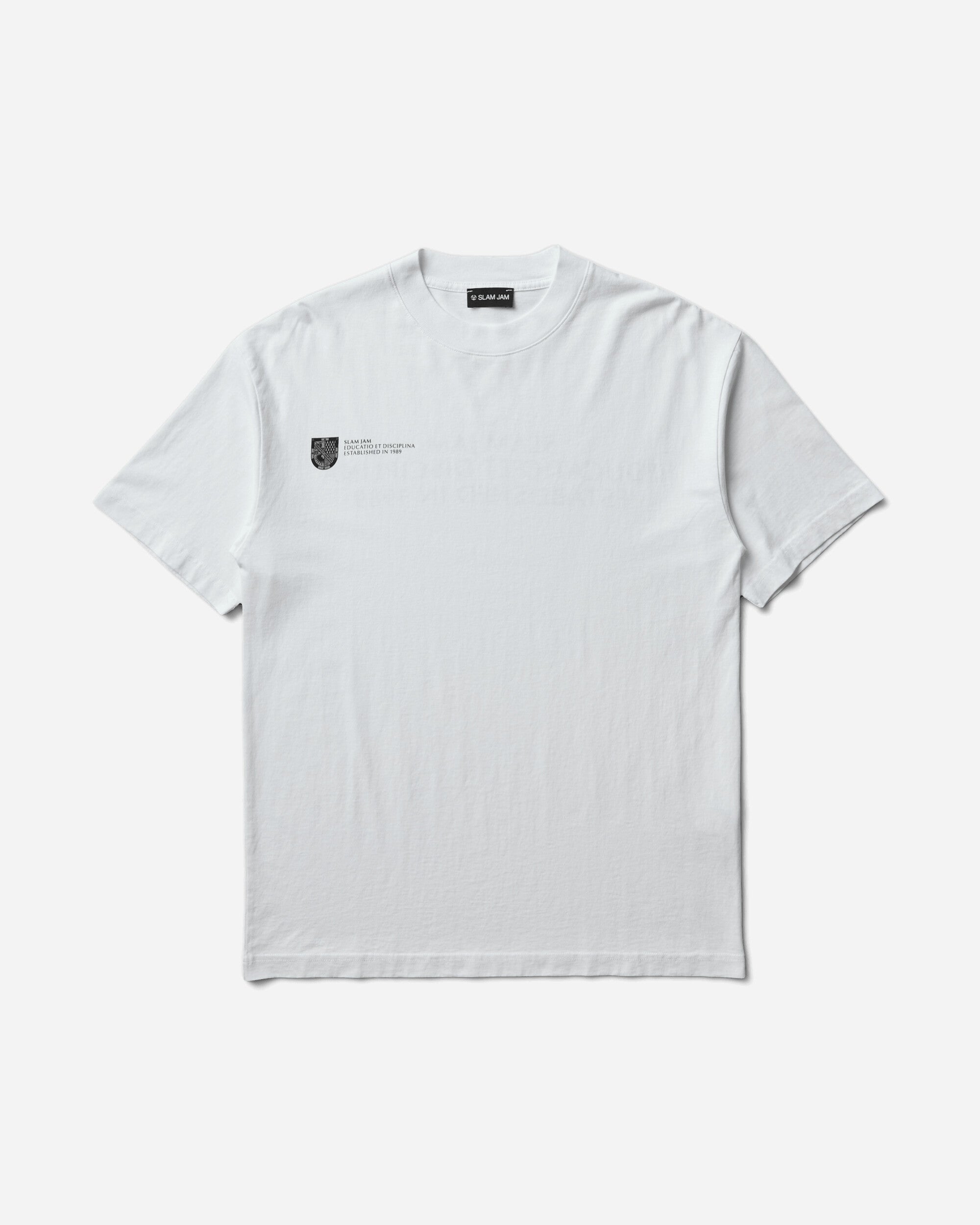 Slam Jam Educatio Et Disciplina Tee White
